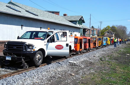 Lined up on the Finger Lakes Railroad