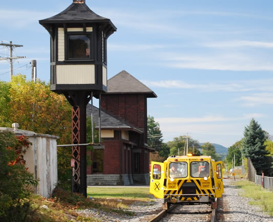 007 Passes a Unique Signalman's Tower
