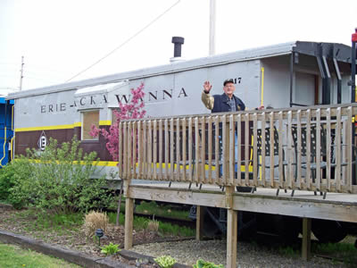 Harvey at the Caboose Hotel