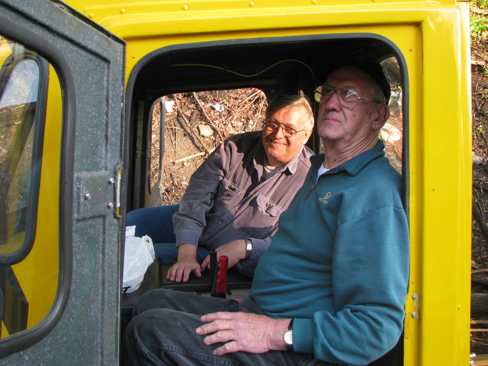 Dan and Harvey at the end of great weekend.