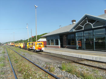 At the Via Passenger Station in Ste Foy