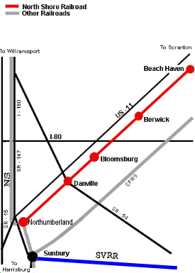 North Shore RR System Map