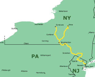 NYS&W System Map