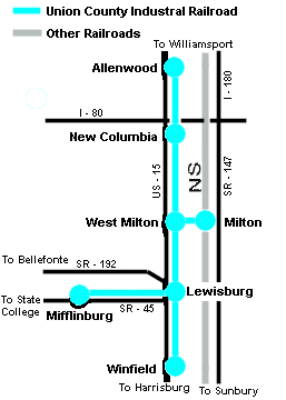 Union County Industrial System Map